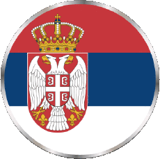 Bandiere Europa Serbia Tondo 