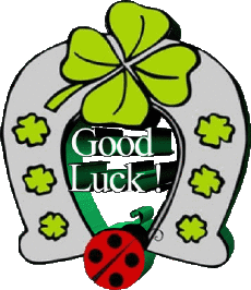 Messages Anglais Good Luck Fond Transparent 05 