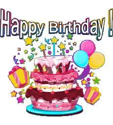 Messagi Inglese Happy Birthday Cakes 003 