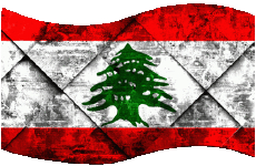 Flags Asia Lebanon Rectangle 