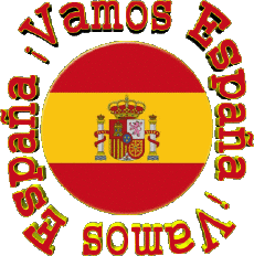 Messages Spanish Vamos España Bandera 