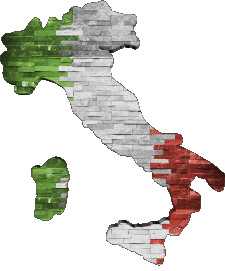 Flags Europe Italy Map 