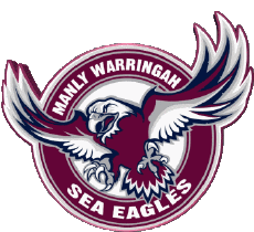 Logo 2003-Sports Rugby Club Logo Australie Manly Warringah Sea Eagle Logo 2003