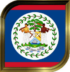 Bandiere America Belize Quadrato 