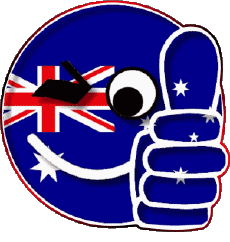 Flags Oceania Australia National Smiley - OK 