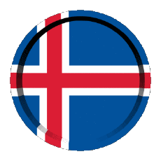 Flags Europe Iceland Round - Rings 