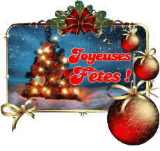 Nachrichten Französisch Joyeuses Fêtes (Noël) Serie 09 