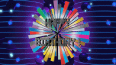 Messages English Happy Birthday Abstract - Geometric Animated Background 003 