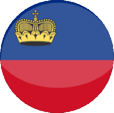 Bandiere Europa Liechtenstein Tondo 