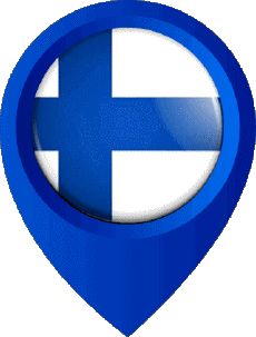 Flags Europe Finland Location Pin 