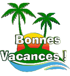 Messagi Francese Bonnes Vacances Sfondo trasparente 01 