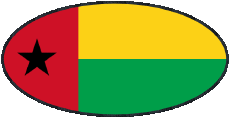 Banderas África Guinea Bissau Oval 01 