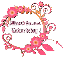 Messages German Alles Gute zum Geburtstag Blumen 022 