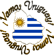 Messagi - Smiley Spagnolo Vamos Uruguay Bandera 