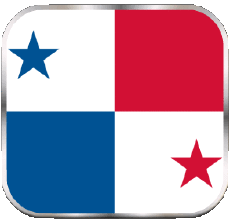 Bandiere America Panama Quadrato 