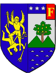 Banderas Francia Departamentos - Ciudades 06 MENTON 