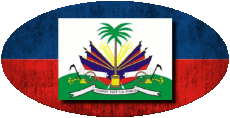 Fahnen Amerika Haiti Oval 
