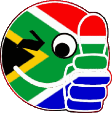 Banderas África Africa del Sur Smiley - OK 
