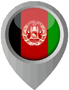 Fahnen Asien Afghanistan Standort-Pin 