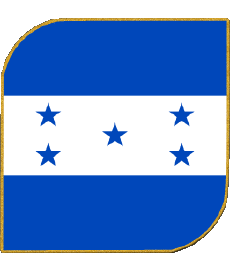 Flags America Honduras Square 