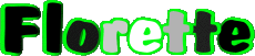 Vorname WEIBLICH - Frankreich F Florette 