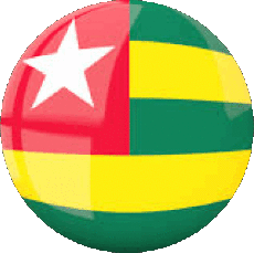 Drapeaux Afrique Togo Rond 