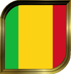 Bandiere Africa Mali Quadrato 