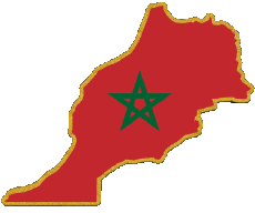 Drapeaux Afrique Maroc Carte 