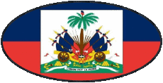 Bandiere America Haiti Ovale 
