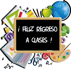 Messages Espagnol Feliz Regreso a Clases Fond Transparent 002 