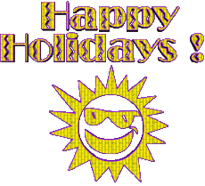 Nachrichten Englisch Happy Holidays Transparenter Hintergrund 04 
