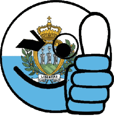 Banderas Europa San Marino Smiley - OK 