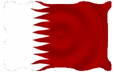Drapeaux Asie Qatar Ondulation 
