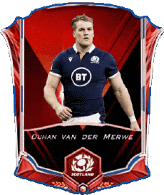 Sports Rugby - Players Scotland Team 2022 Duhan van der Merwe 
