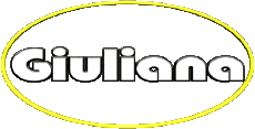 First Names FEMININE - Italy G Giuliana 