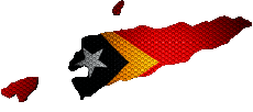 Drapeaux Asie Timor Oriental Carte 