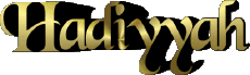 Nombre FEMENINO - Magreb Musulmán H Hadiyyah 