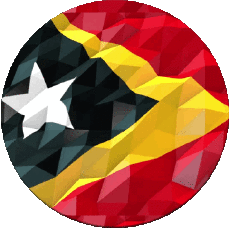 Fahnen Asien Osttimor Runde 