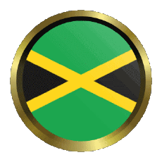 Drapeaux Amériques Jamaïque Rond - Anneaux 