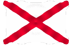 Banderas América U.S.A - Estados Alabama Ondulación 