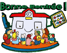 Nachrichten Französisch Bonne Rentrée Transparenter Hintergrund 07 