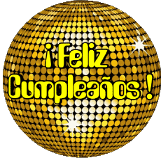 Nachrichten Spanisch Feliz Cumpleaños Abstracto - Geométrico Transparenter Hintergrund 013 