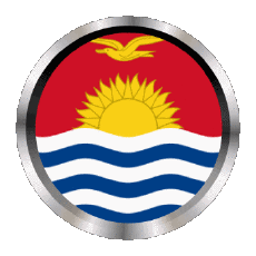 Drapeaux Océanie Kiribati Rond - Anneaux 