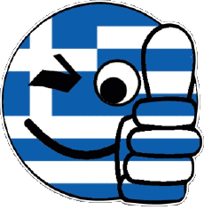 Flags Europe Greece Smiley - OK 