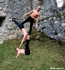 Humor -  Fun PEOPLE Acrobatics Various Fail 01 