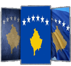 Bandiere Europa Kosovo Forma 