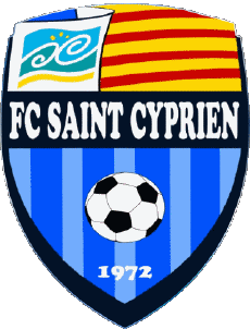 Sports FootBall Club France Logo Occitanie 66 - Pyrénées-Orientales FC St Cyprien 