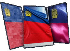 Banderas Europa Liechtenstein Forma 