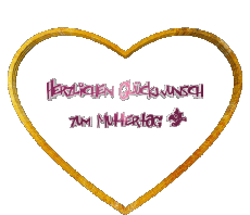 Messages German Herzlichen Glückwunsch zum Muttertag 01 