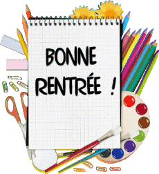 Nachrichten Französisch Bonne Rentrée Transparenter Hintergrund 011 